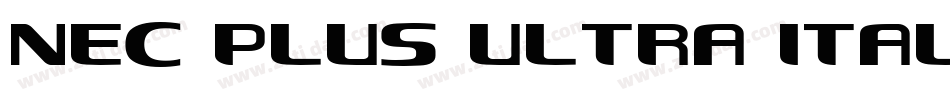 Nec plus ultra Italic字体转换